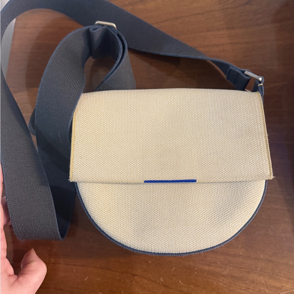 Rothy’s saddlebag Stylish Cream Crossbody Bag